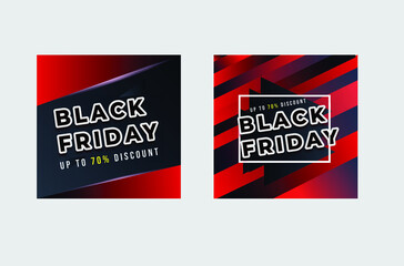 red and black friday banner