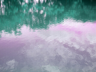 natural water water reflection of landscape, pastel tone