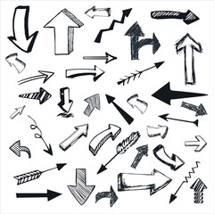 Vector Arrows sketch style 