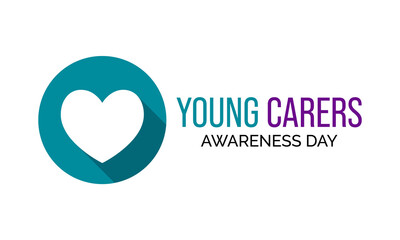 Vector illustration on the theme of Young Carers awareness day observed each year during January.