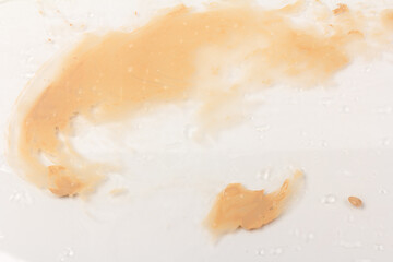 Texture of liquid foundation Background made of liquid foundation Make-up concept. Skin Tone Cream
