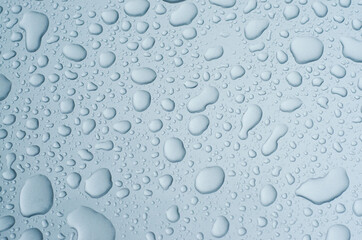 water drops on a car