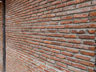 closeup aged brick wall background