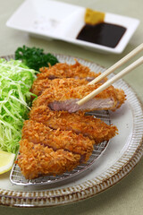 tonkatsu, japanese pork loin cutlet