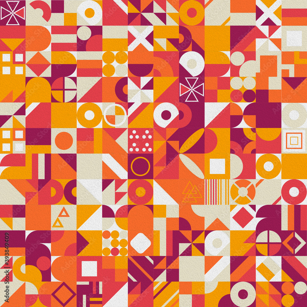 Poster abstract vector pattern design in geometric flat style for web banner, business presentation, brandi