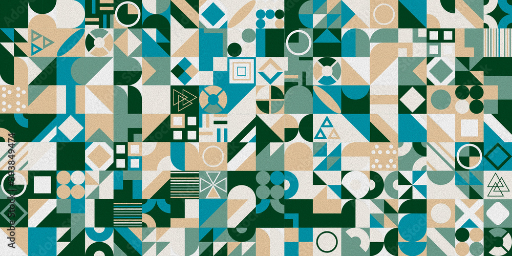 Poster abstract vector pattern design in geometric flat style for web banner, business presentation, brandi