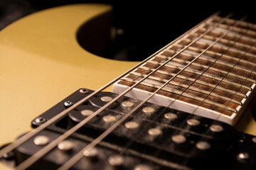 electric guitar closeup