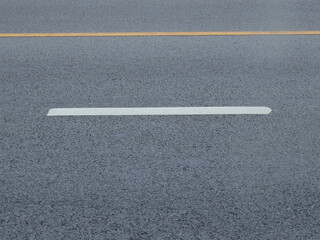 asphalt road with line of lane texture