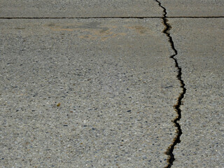 large crack asphalt road texture