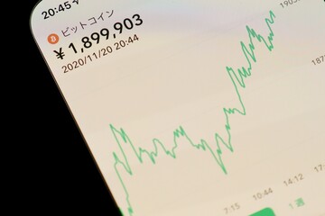ビットコインの取引画面　スマホ
