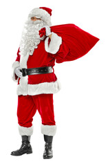 Santa claus on a white background