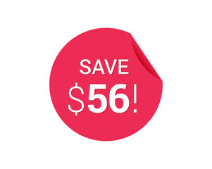 Save $56 dollars, $56 us dollar save