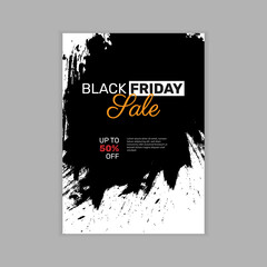 Poster for black friday brochure design. - Vector.