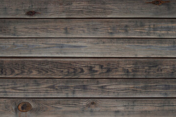 Dark wood texture background. Wood horizontal planks.