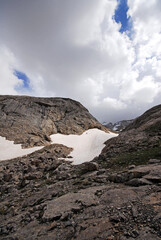 Bolkar Mountain, plateau of lakes. Karagöl, Tiled lake, Square Plateau. Taurus Mountains, Nigde, Turkey.