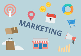 Marketing vector. Business concept. Megaphone icon.