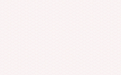 薄いピンク色の日本の伝統な文様「青海波/せいがいは」 - 和モダンなかわいい背景素材