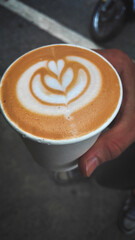 One cup of coffee art