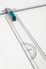 new drawing board on white background