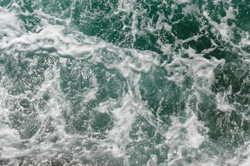Sea waves shot from above