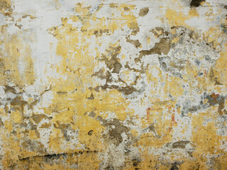 aged street dirty yellow concrete wall texture