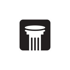 Bridge icon logo design template