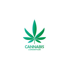 CBD Cannabis Marijuana Hemp Pot leaf logo Icon Design. Design inspiration