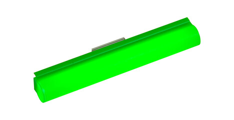 Green led decorative light bar on white background