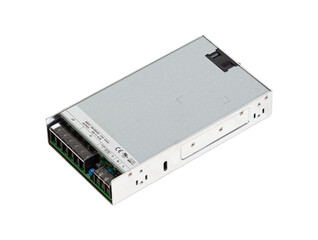 Switching led power supply isolated on the white background.