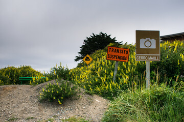 sign in the countryside