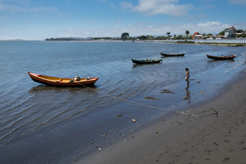 boats on the beach