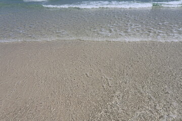Sandy beaches on the seashore of thailand