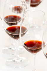 tasting red wine in tuscany and Piedmont in Italy