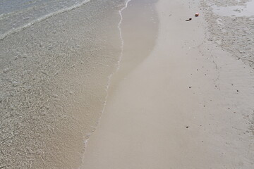 Sandy beaches on the seashore of thailand