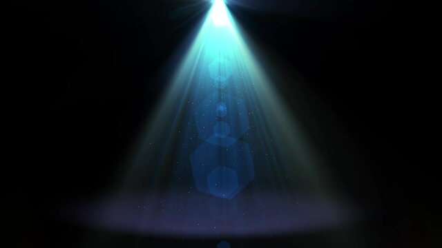 colorful glow stage spot light animation