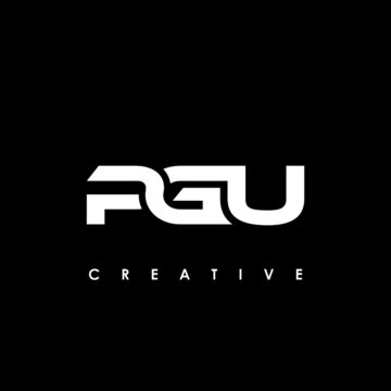 PGU Letter Initial Logo Design Template Vector Illustration	
