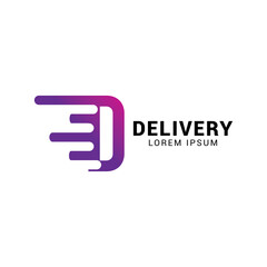 Transport Logistic Express Delivery Logo.