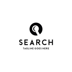 Obraz premium search technology Logo design Vector