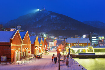 Warehouse District of Hakodate, Hokkaido, Japan