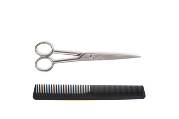 scissors and comb