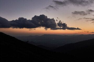 La Maliciosa, La Bola del Mundo, Navacerrada, La Pedriza, El Yelmo and the oak forests in autumn in the Sierra de Guadarrama National Park. Madrid's community. Spain