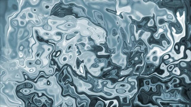 Minimal grayish blue rippling background texture. Abstract rippled 4k animated ripple shapes on liquid water surface. Motion backdrop design concept. Moving dynamic 3D template for promotional video