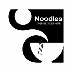 Noodles logo , Noodle Cuisine Logo design template