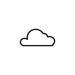 Icon vector graphic of cloud, good for template illustration