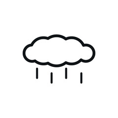 Icon vector graphic of cloud, good for template illustration