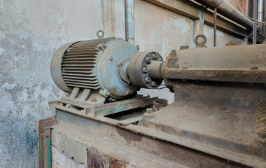 Factory equipment.Industrial business. Electric motor.