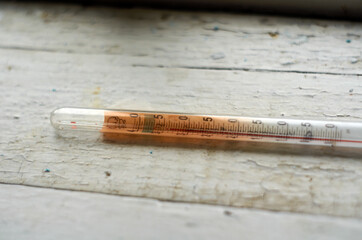 Photo of broken thermometer from incubator