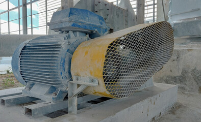 Factory equipment.Industrial business. Electric motor.