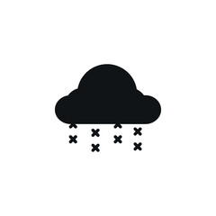 Icon vector graphic of cloud, good for template illustration