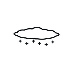 Icon vector graphic of cloud, good for template illustration